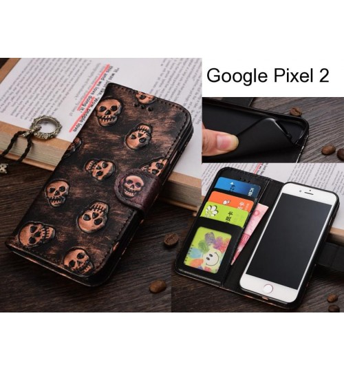 Google Pixel 2  case Leather Wallet Case Cover