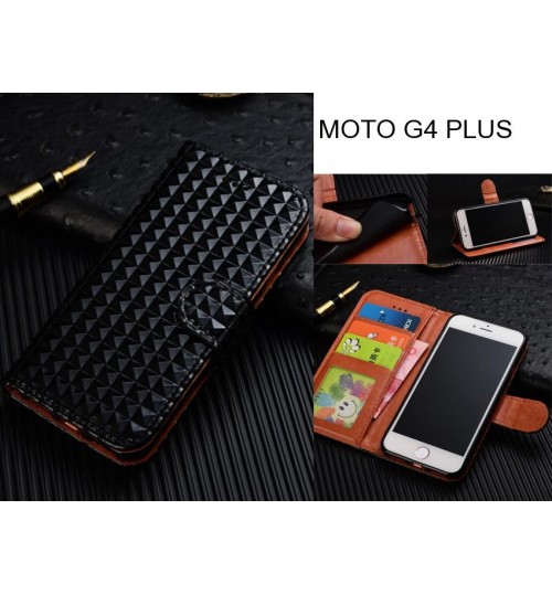 MOTO G4 PLUS  Case Leather Wallet Case Cover