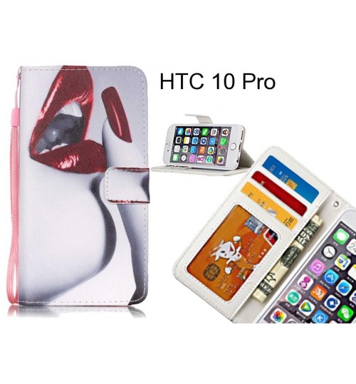 HTC 10 Pro case 3 card leather wallet case printed ID