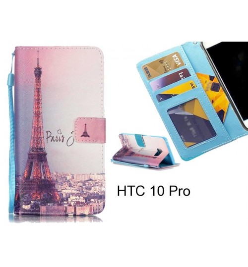 HTC 10 Pro case 3 card leather wallet case printed ID