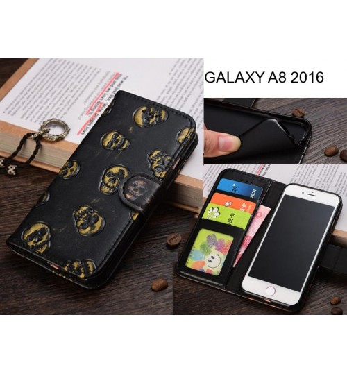 GALAXY A8 2016 case Leather Wallet Case Cover