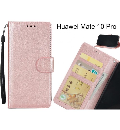 Huawei Mate 10 Pro case Silk Texture Leather Wallet Case