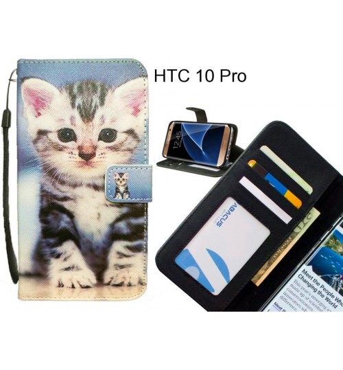 HTC 10 Pro case 3 card leather wallet case printed ID