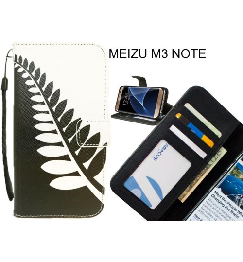 MEIZU M3 NOTE case 3 card leather wallet case printed ID