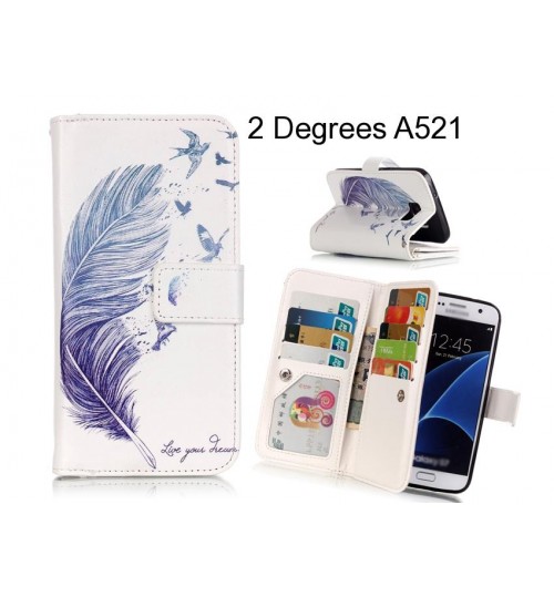 2 Degrees A521 case Multifunction wallet leather case