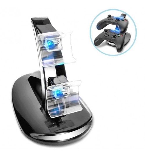Xbox One Controller LED Light Dual Controller Charging Dock Station Charger