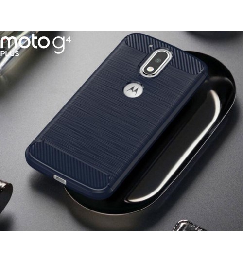 MOTO G4 PLUS case impact proof rugged case with carbon fiber