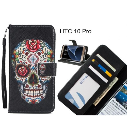 HTC 10 Pro case 3 card leather wallet case printed ID