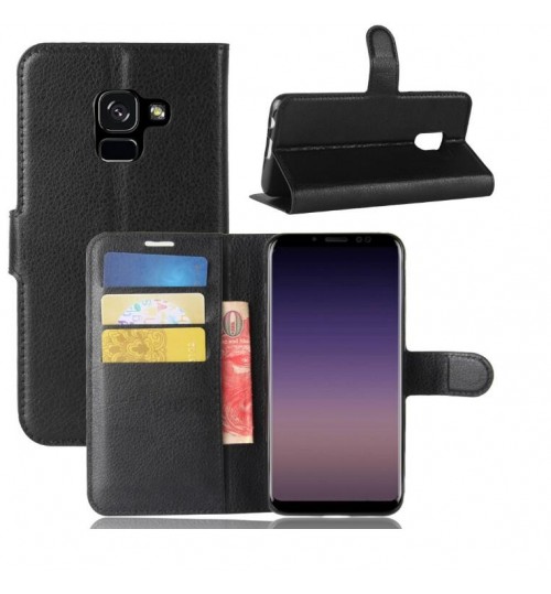 Galaxy A8 plus 2018 case wallet leather case cover