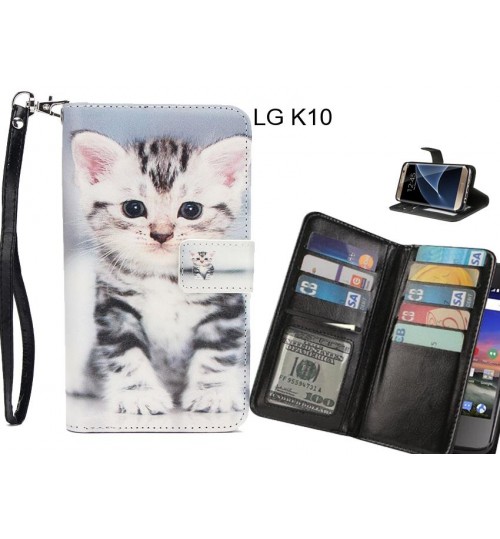 LG K10 case Multifunction wallet leather case