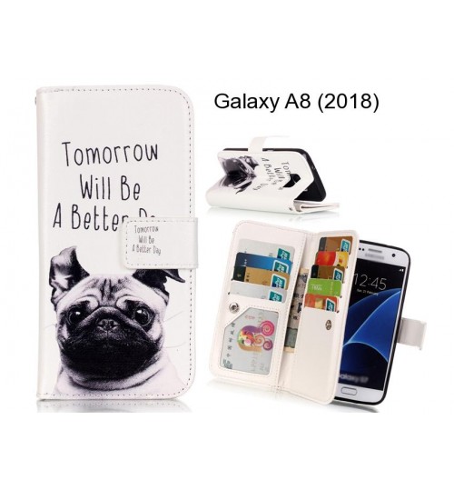 Galaxy A8 (2018) case Multifunction wallet leather case