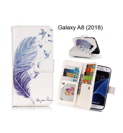 Galaxy A8 (2018) case Multifunction wallet leather case