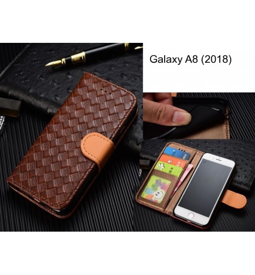 Galaxy A8 (2018) case Leather Wallet Case Cover