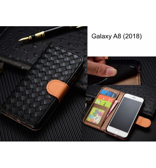 Galaxy A8 (2018) case Leather Wallet Case Cover