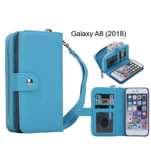 Galaxy A8 (2018) Case coin wallet case full wallet leather case