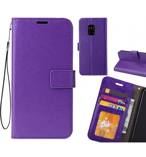 Galaxy A8 (2018) case Fine leather wallet case