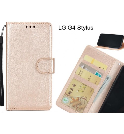 LG G4 Stylus  case Silk Texture Leather Wallet Case