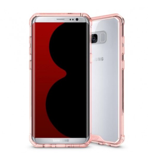 Galaxy S8 case bumper  clear gel back cover