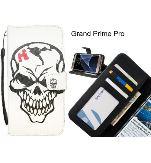 Grand Prime Pro case 3 card leather wallet case printed ID