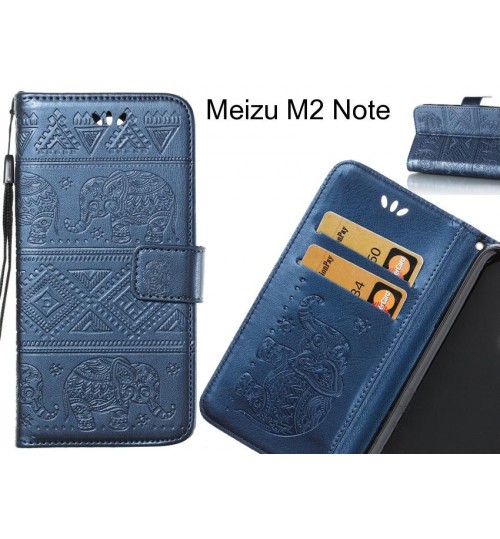 Meizu M2 Note case Wallet Leather flip case Embossed Elephant Pattern