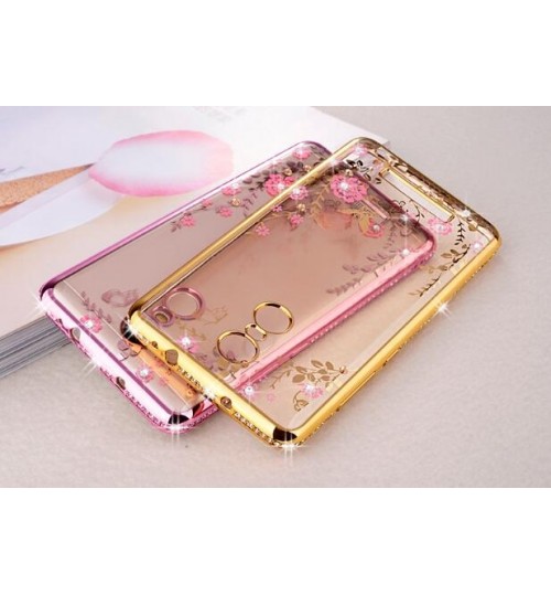 Xiaomi Redmi Note 4X case soft gel tpu case luxury bling shiny floral case