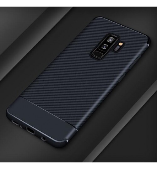 Galaxy S9 PLUS case impact proof rugged case with carbon fiber