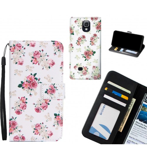 Galaxy S4 case 3 card leather wallet case printed ID