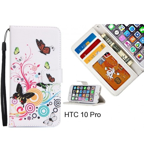 HTC 10 Pro case 3 card leather wallet case printed ID