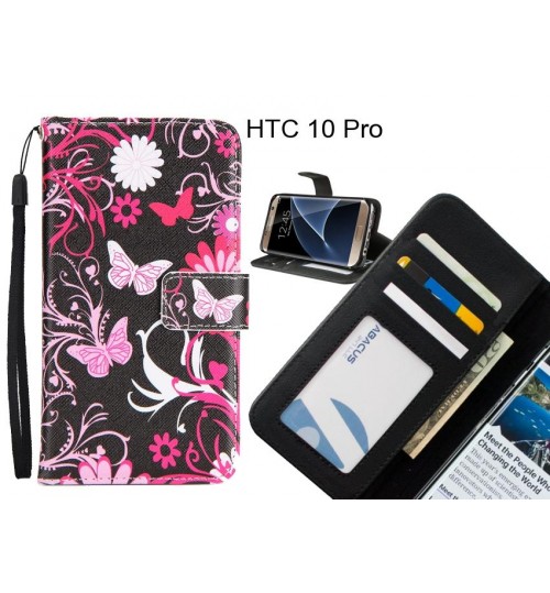 HTC 10 Pro case 3 card leather wallet case printed ID