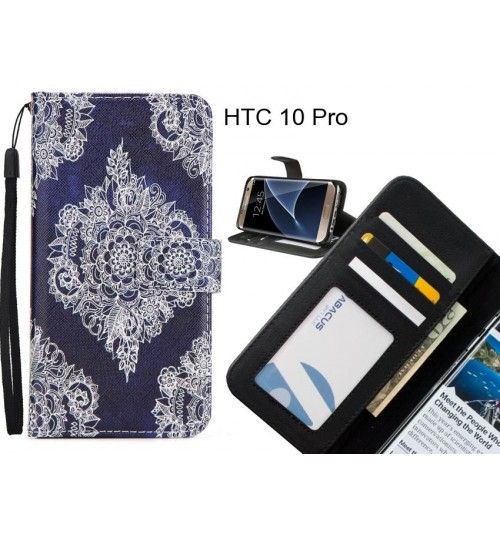 HTC 10 Pro case 3 card leather wallet case printed ID