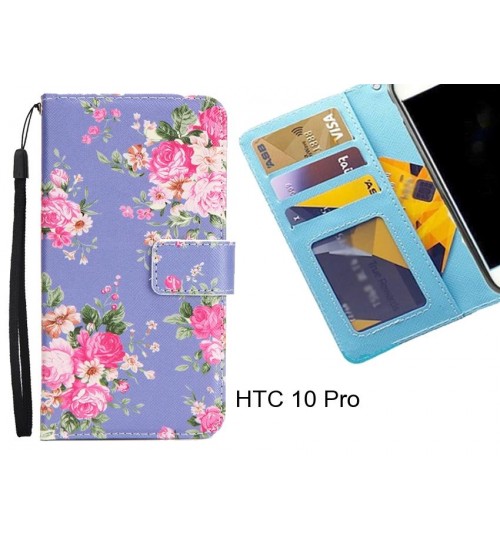 HTC 10 Pro case 3 card leather wallet case printed ID