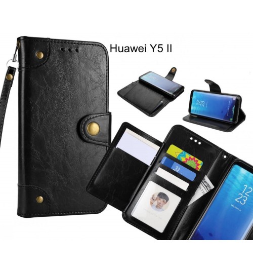 Huawei Y5 II case executive multi card wallet leather case