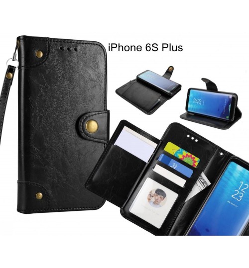iPhone 6S Plus case executive multi card wallet leather case
