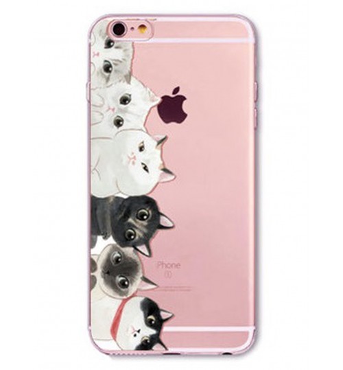 iPhone 6 6S case Cat Style Meow TPU Soft Gel Case