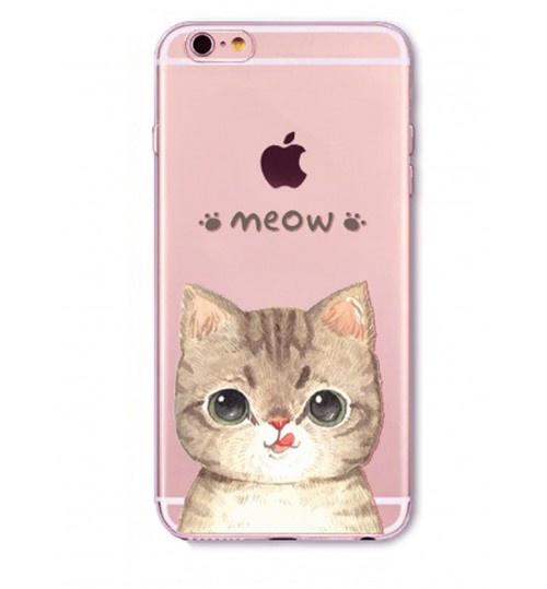 iPhone 6 6S case Cat Style Meow TPU Soft Gel Case