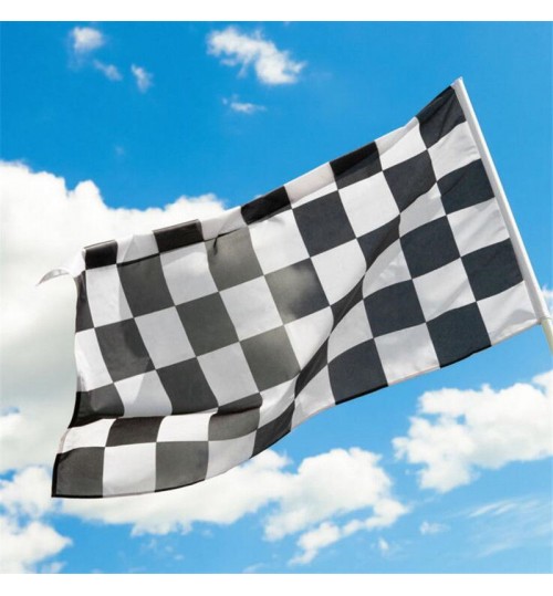 Racing Checkered flag Black and White