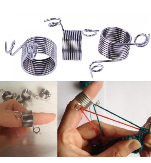 Stainless Steel Finger Threader Yarn Knitting Thread Tool Small