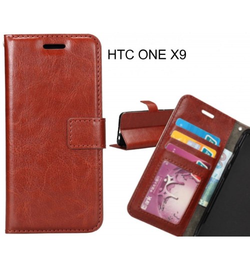 HTC ONE X9 case Wallet Leather Magnetic Smart Flip Folio Case