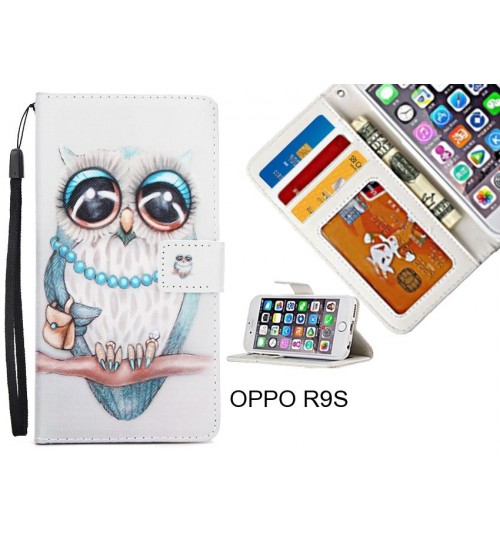 OPPO R9S  case 3 card leather wallet case printed ID