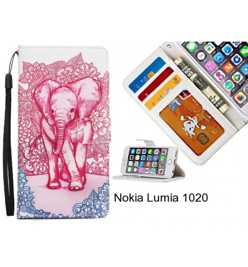 Nokia Lumia 1020  case 3 card leather wallet case printed ID