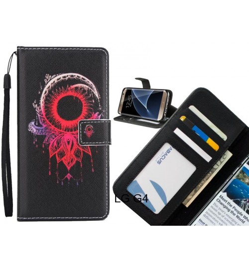 LG G4  case 3 card leather wallet case printed ID