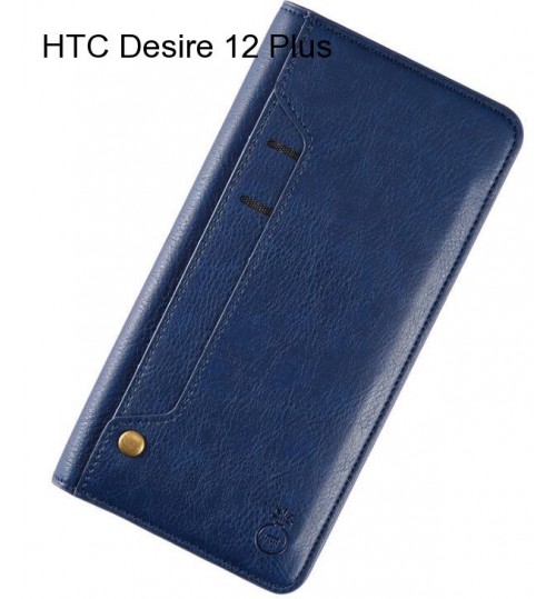 HTC Desire 12 Plus case slim leather wallet case 6 cards 2 ID magnet