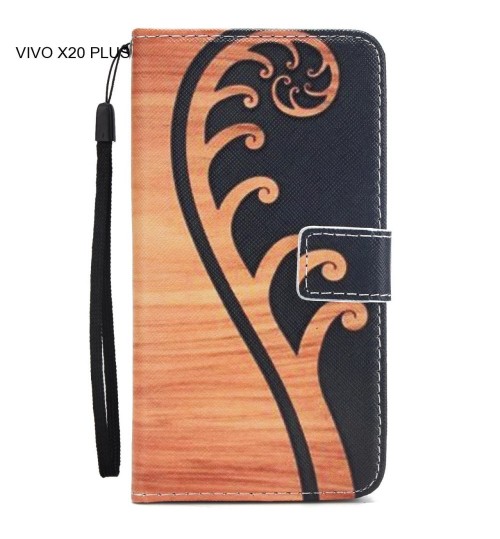 VIVO X20 PLUS case 3 card leather wallet case printed ID