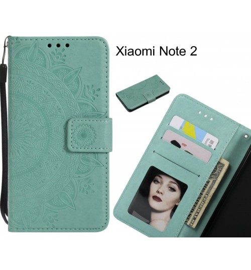 Xiaomi Note 2 Case mandala embossed leather wallet case