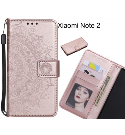 Xiaomi Note 2 Case mandala embossed leather wallet case