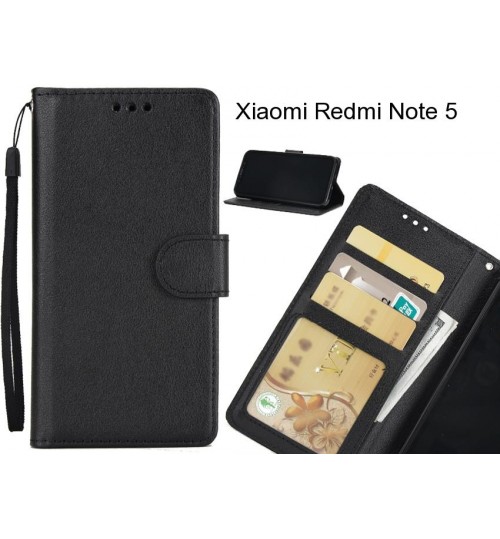 Xiaomi Redmi Note 5  case Silk Texture Leather Wallet Case