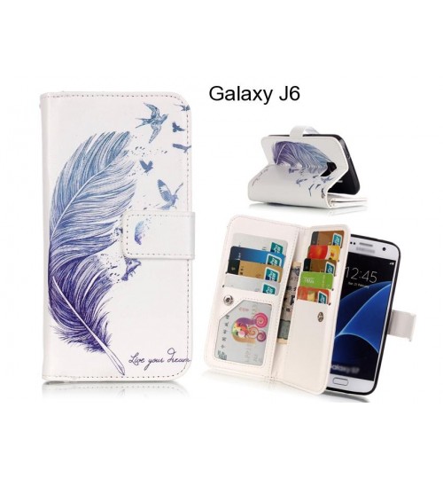 Galaxy J6 case Multifunction wallet leather case