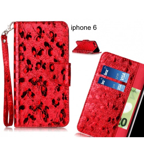 iphone 6  case wallet leather butterfly case