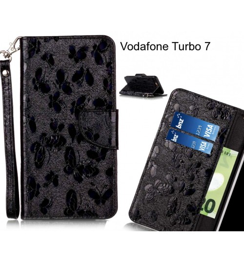 Vodafone Turbo 7  case wallet leather butterfly case