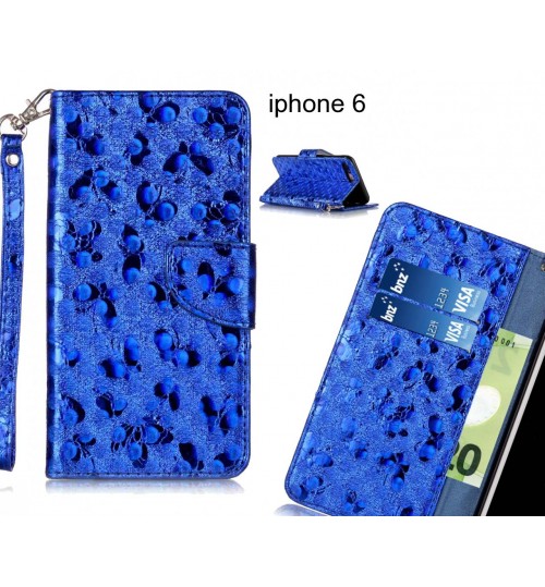 iphone 6  case wallet leather butterfly case